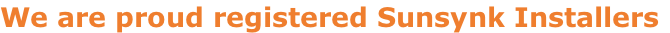 We are proud registered Sunsynk Installers
